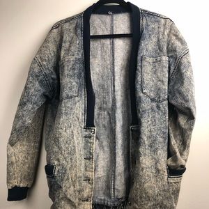 Oversized london style Vintage jean jacket